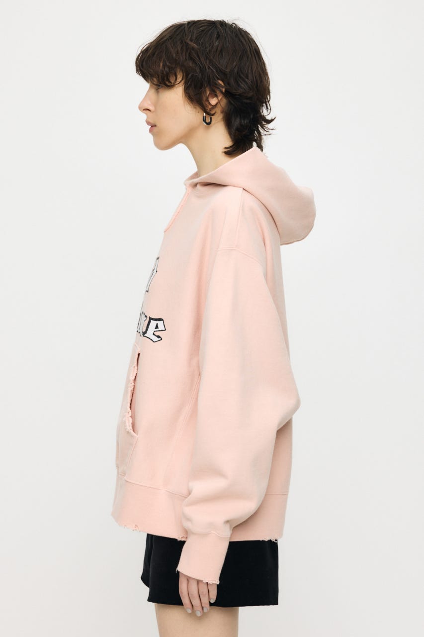 OLD BIG HOODIE SWEAT プルオーバー L/PNK FREE