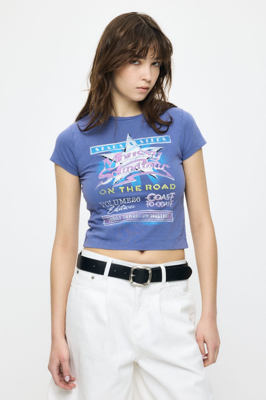 MOUSSY VOL26 TOUR TEE BLU 1