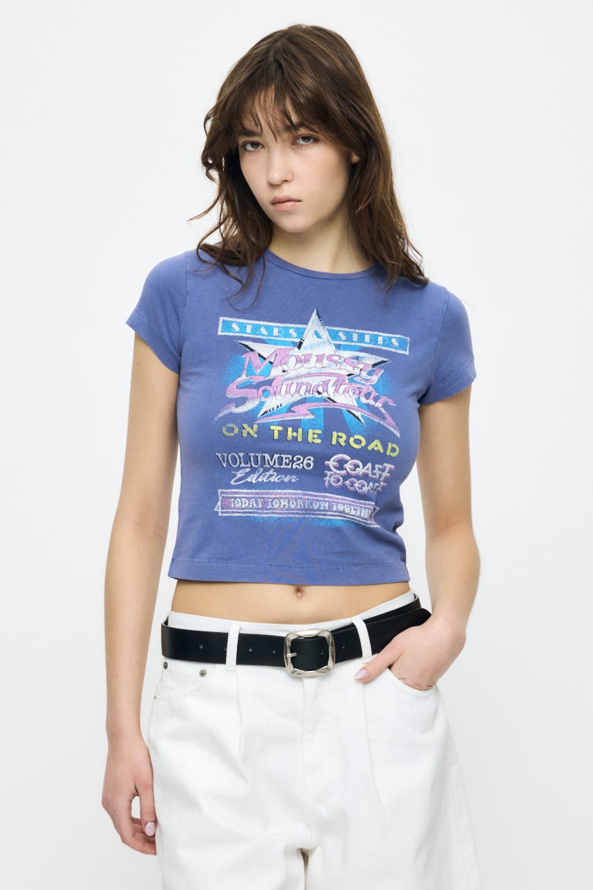 MOUSSY VOL26 TOUR TEE BLU 1
