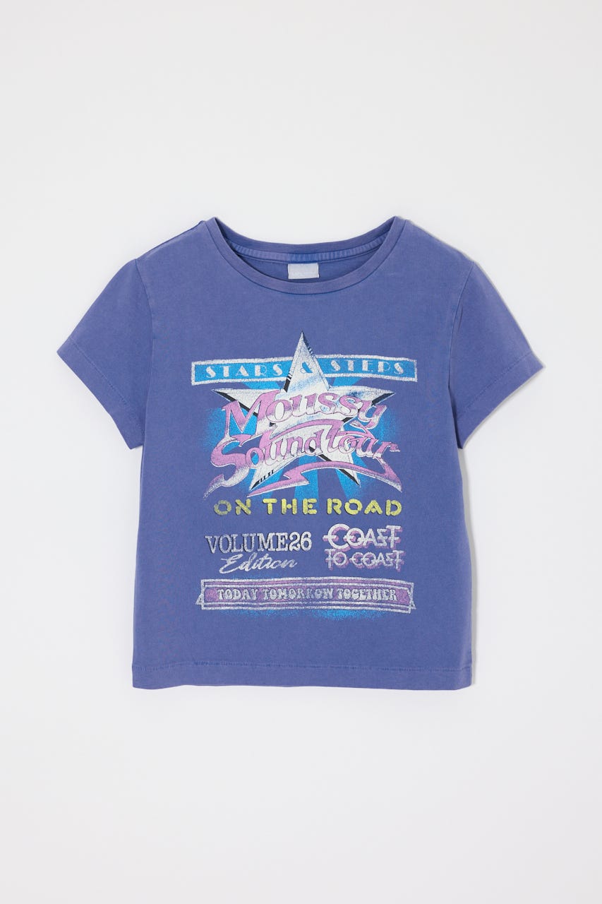 MOUSSY VOL26 TOUR TEE BLU 1