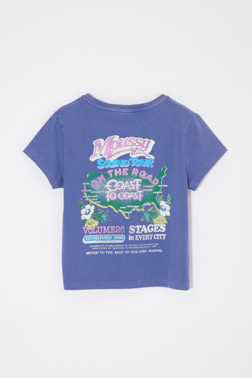 MOUSSY VOL26 TOUR TEE BLU 1
