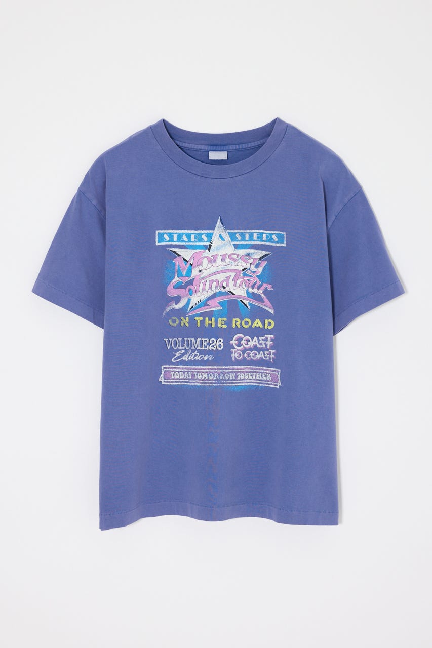MOUSSY VOL26 TOUR TEE BLU 1
