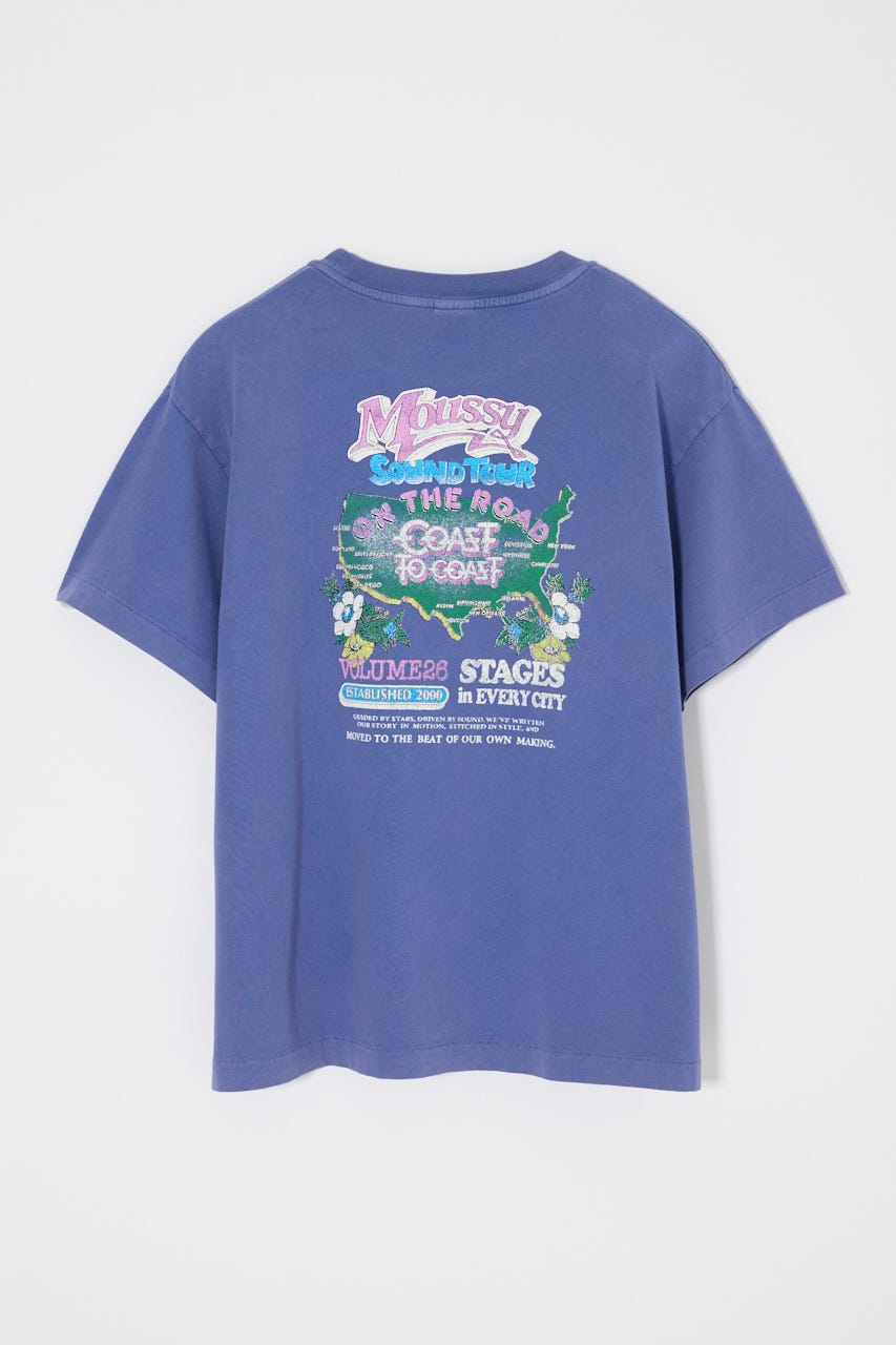 MOUSSY VOL26 TOUR TEE BLU 1