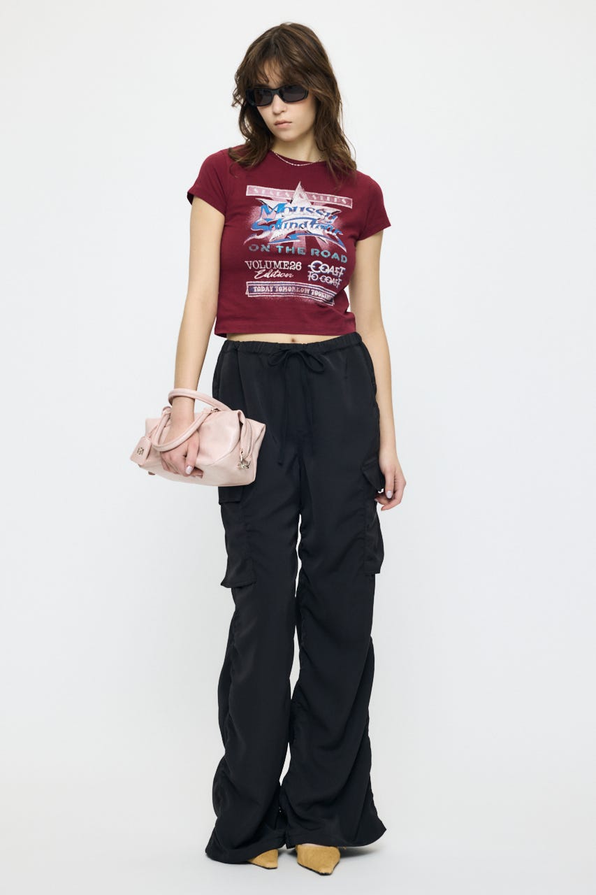 MOUSSY VOL26 TOUR TEE D/RED 2