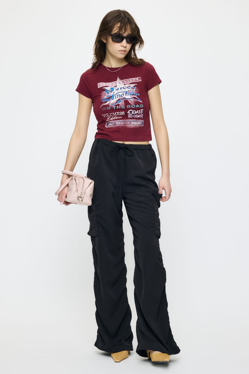 MOUSSY VOL26 TOUR TEE D/RED 2