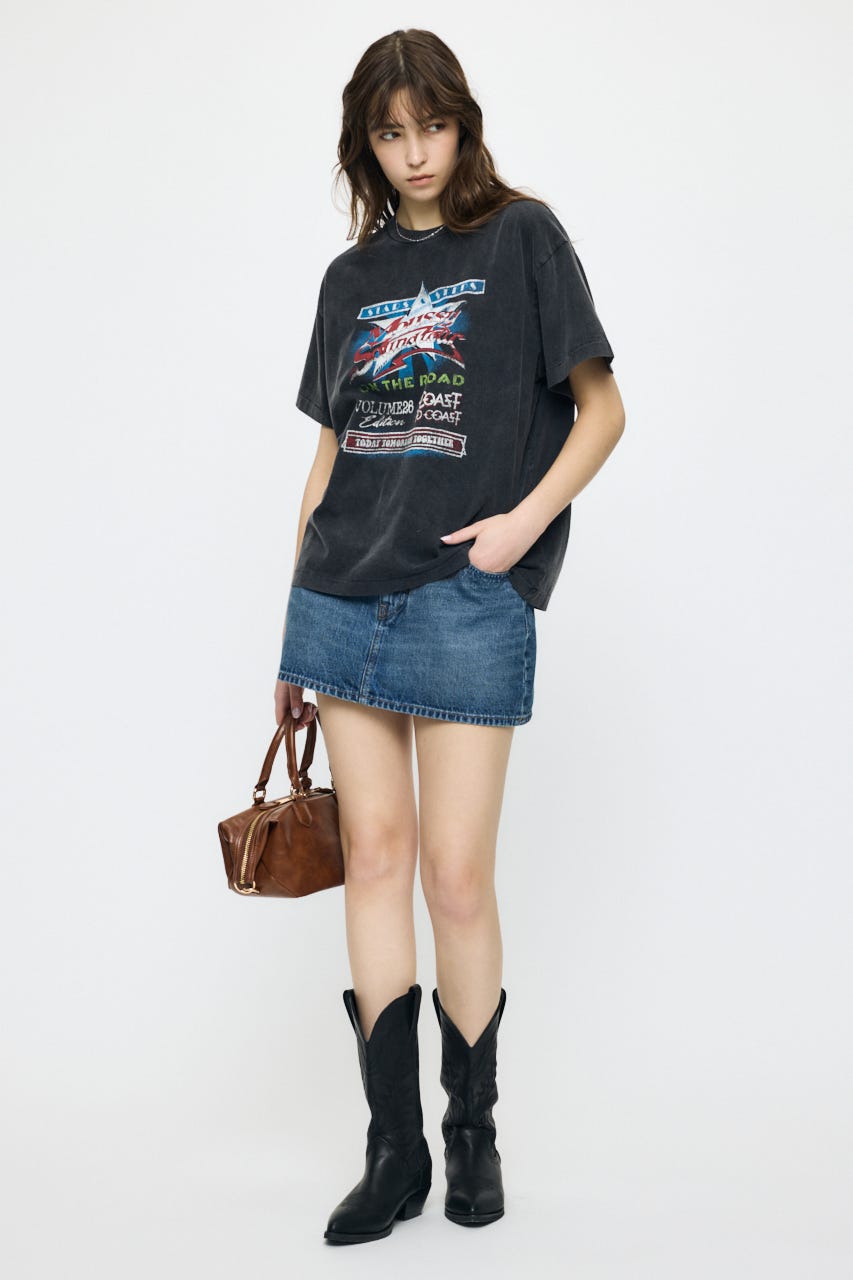 MOUSSY VOL26 TOUR TEE L/BLK 2