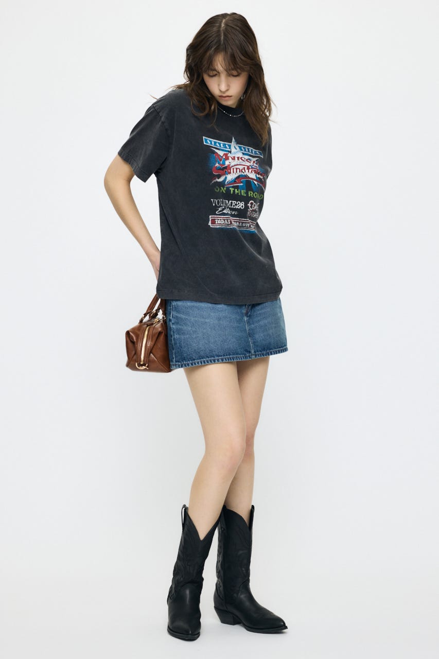 MOUSSY VOL26 TOUR TEE L/BLK 2