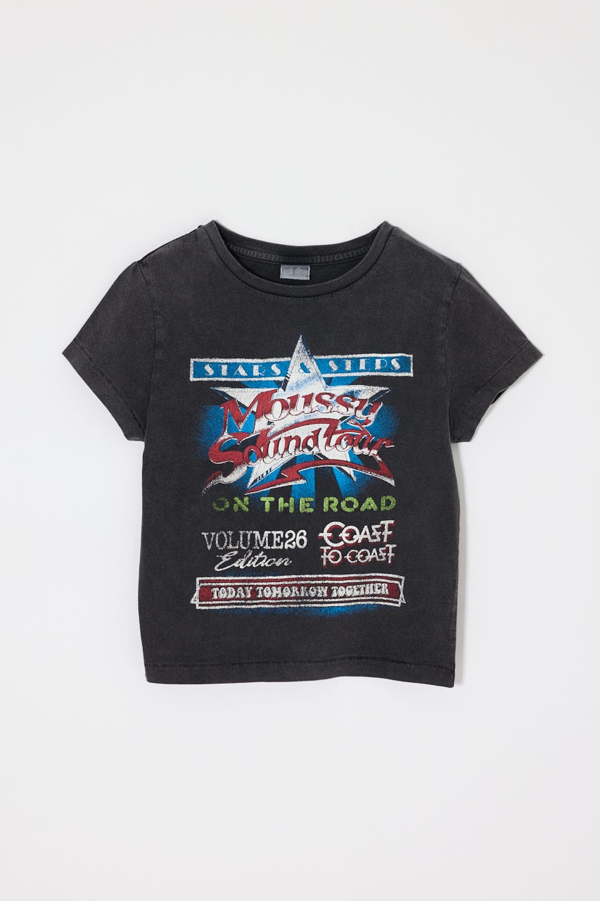MOUSSY VOL26 TOUR TEE L/BLK 2