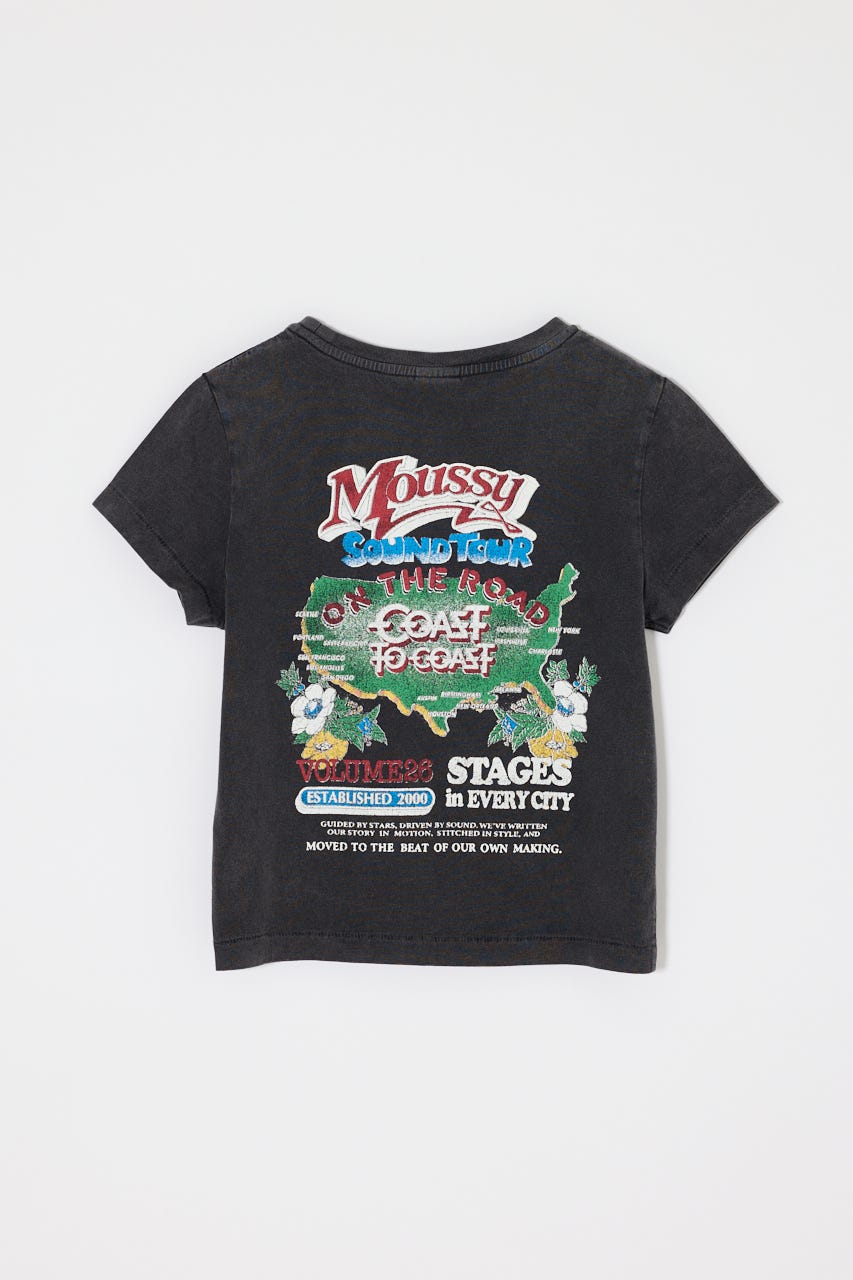 MOUSSY VOL26 TOUR TEE L/BLK 2