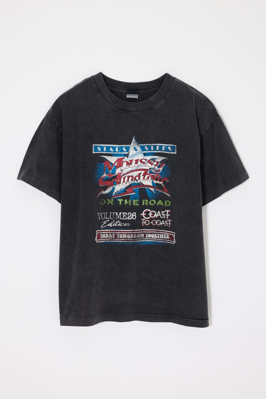 MOUSSY VOL26 TOUR TEE L/BLK 2