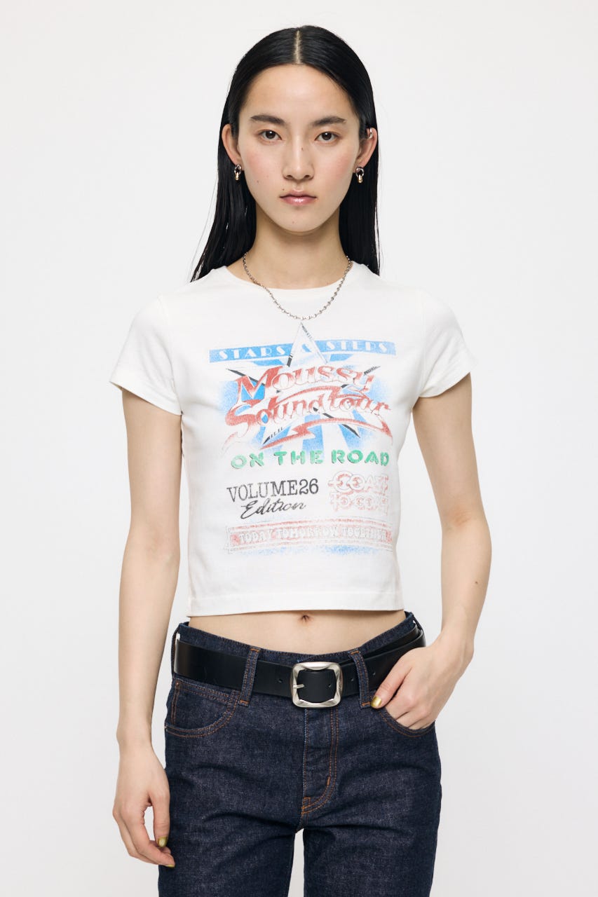 MOUSSY VOL26 TOUR TEE WHT 2