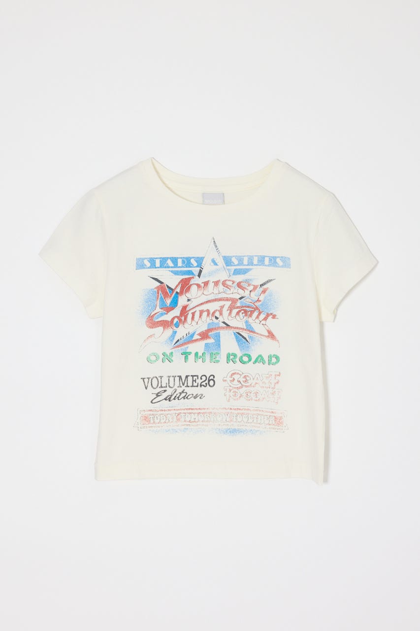 MOUSSY VOL26 TOUR TEE WHT 2