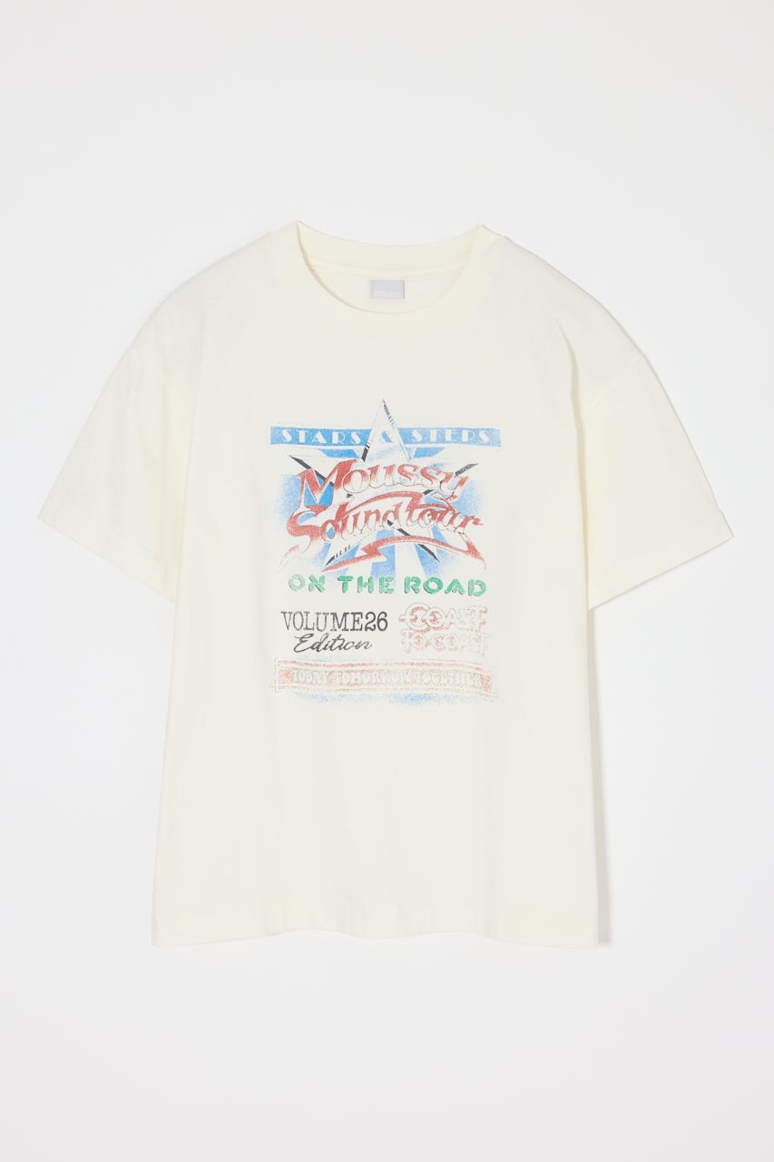 MOUSSY VOL26 TOUR TEE WHT 2