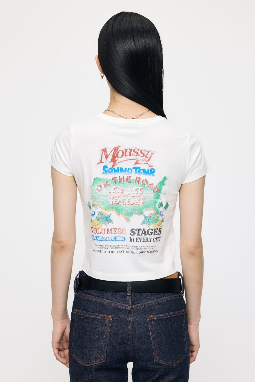 MOUSSY VOL26 TOUR TEE WHT 2