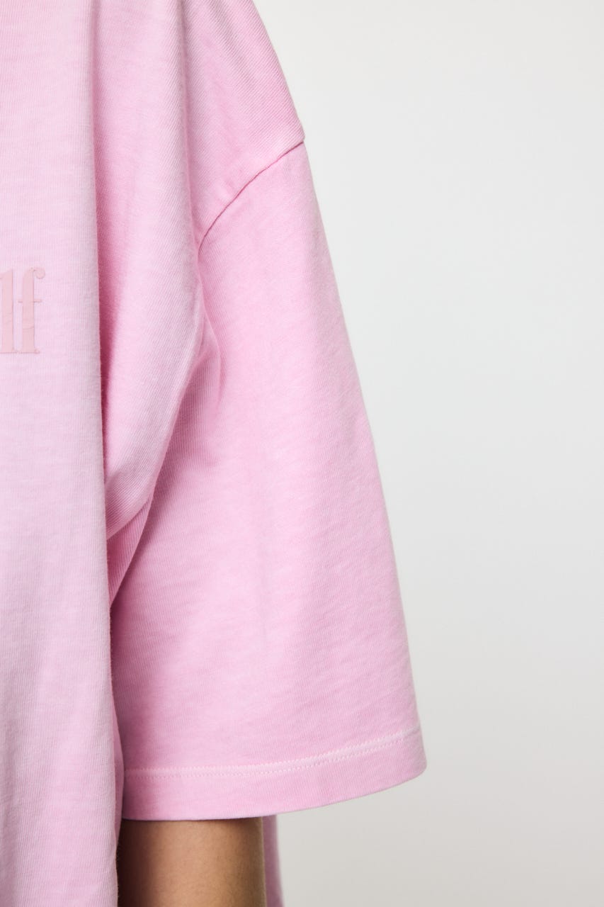 ONE SHOULDER PIGMENT Tシャツ PNK FREE