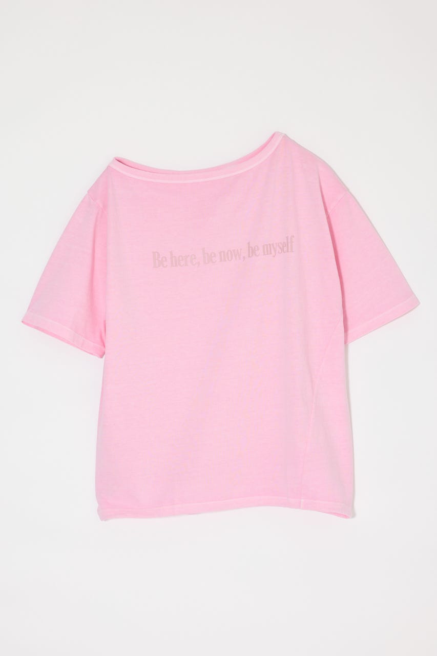 ONE SHOULDER PIGMENT Tシャツ PNK FREE