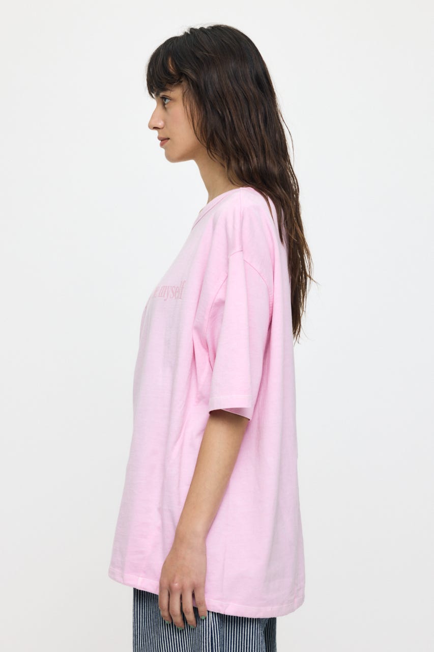 ONE SHOULDER PIGMENT Tシャツ PNK FREE