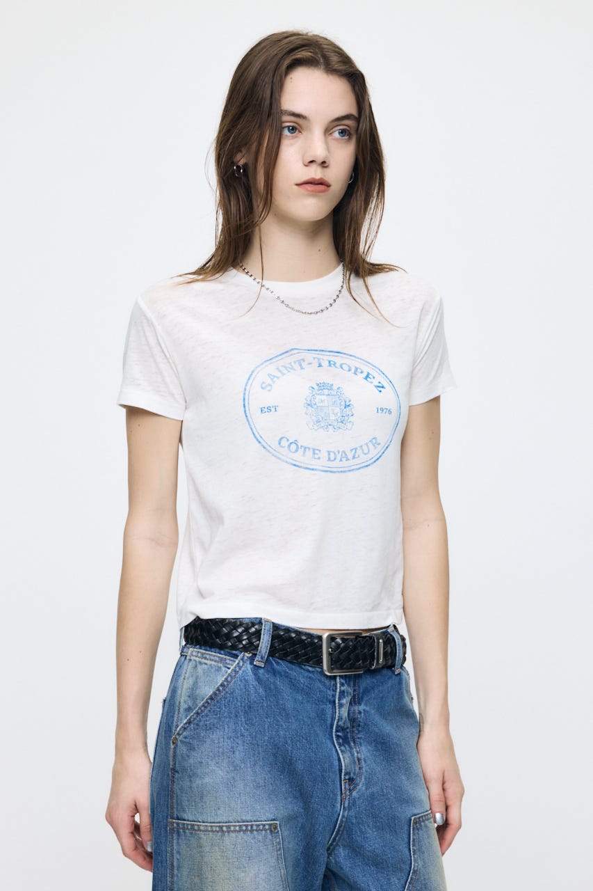 YACHT CLUB OPAL TEE WHT FREE