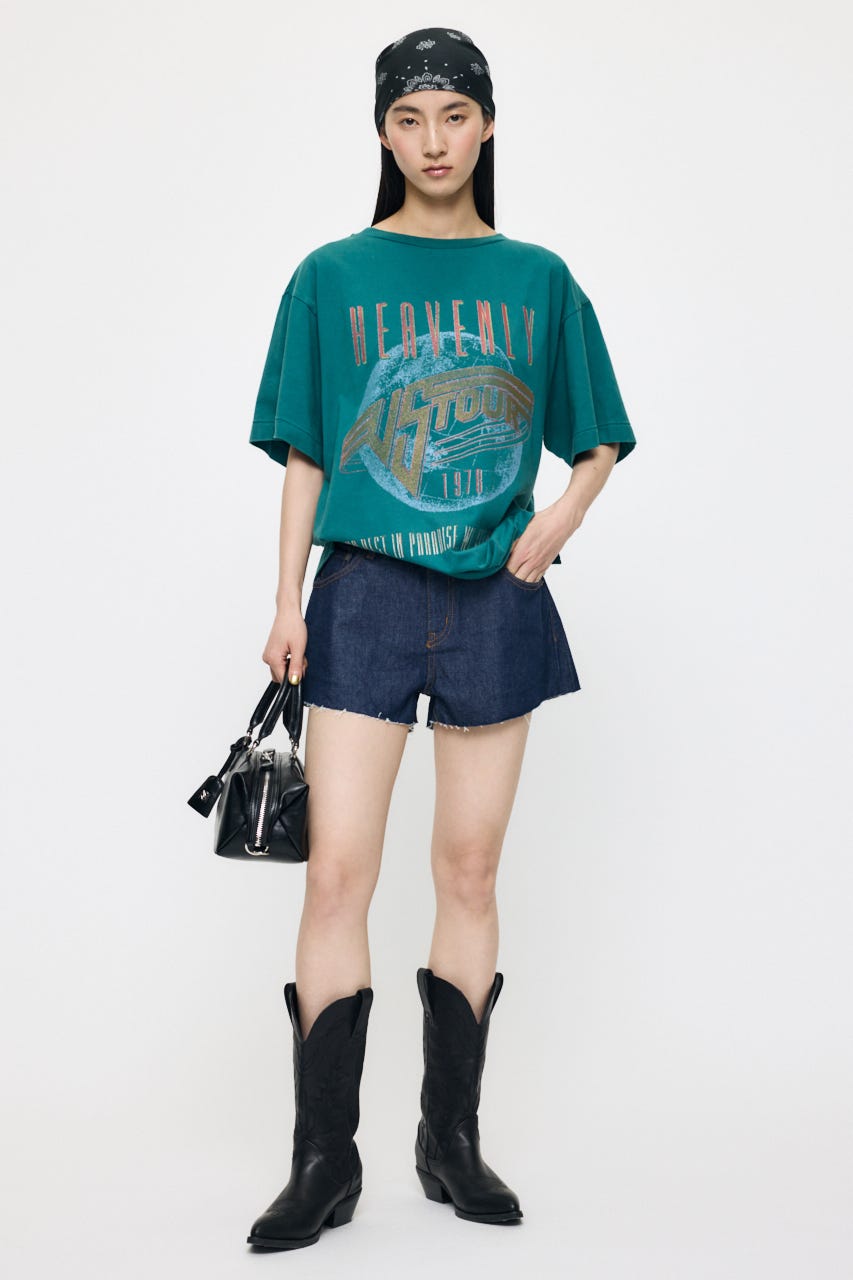 FADED GRAPHIC LOOSE ティ GRN FREE