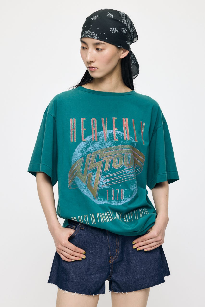 FADED GRAPHIC LOOSE ティ GRN FREE