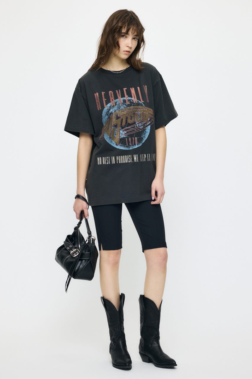 FADED GRAPHIC LOOSE ティ L/BLK FREE