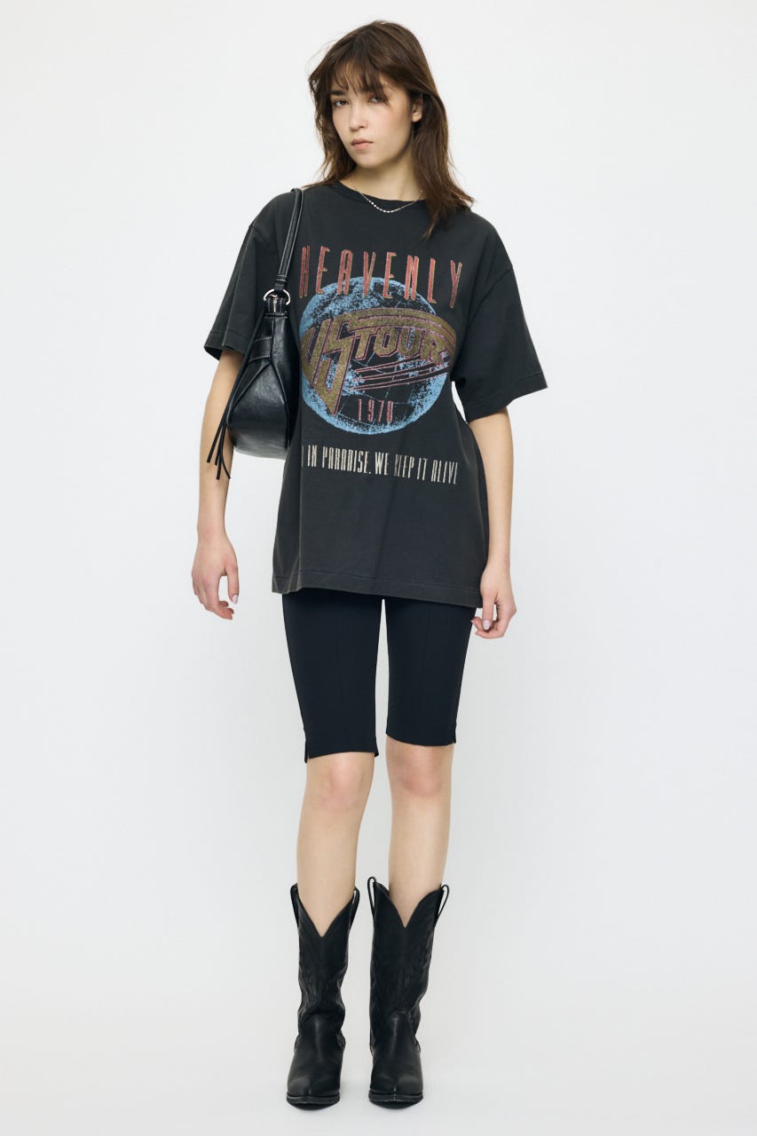 FADED GRAPHIC LOOSE ティ L/BLK FREE