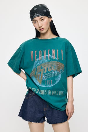 FADED GRAPHIC LOOSE ティ