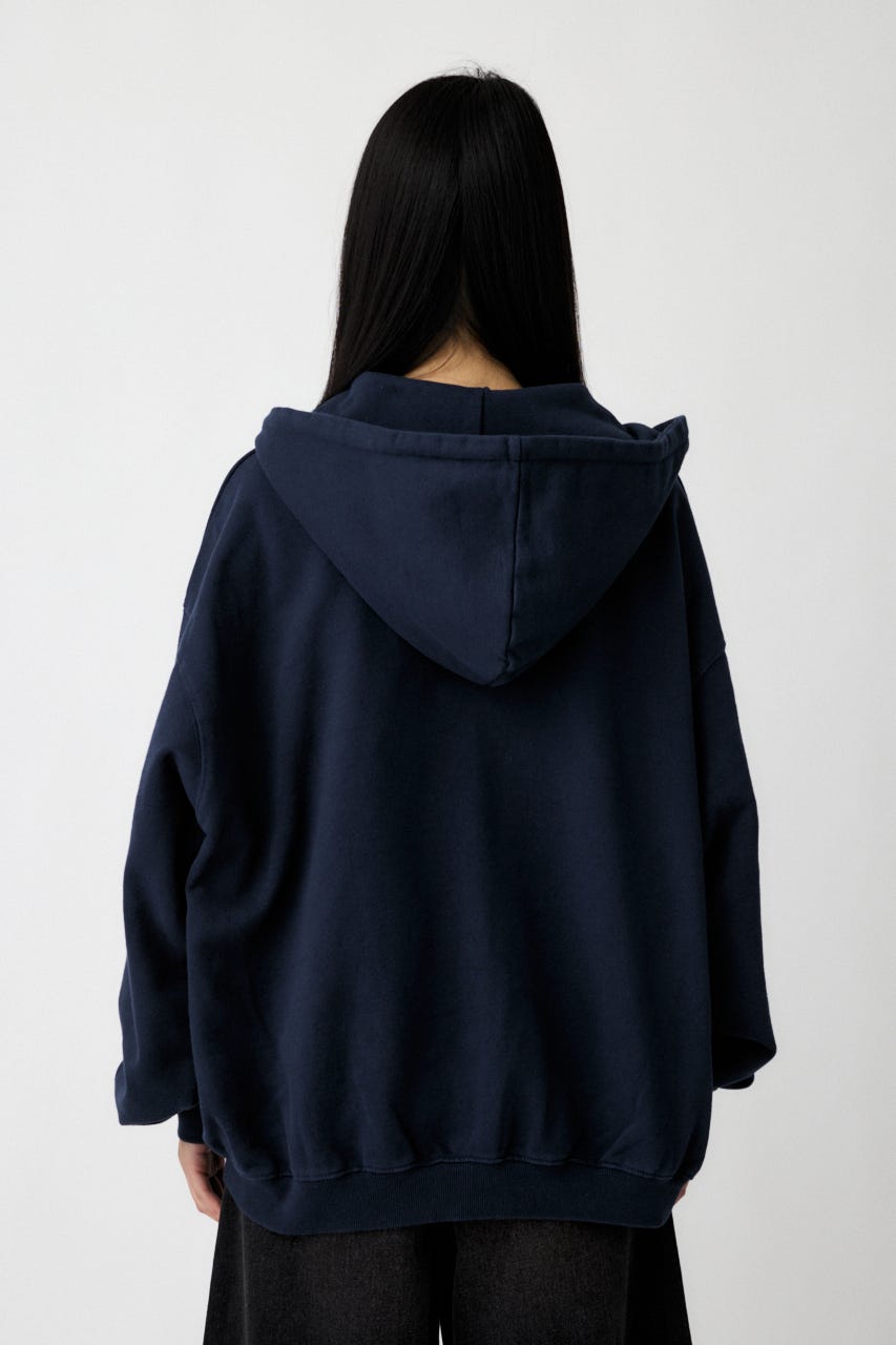 COLLEGIATE ZIP フーディー NVY FREE