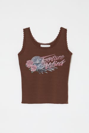 LACE TRIM タンクトップ