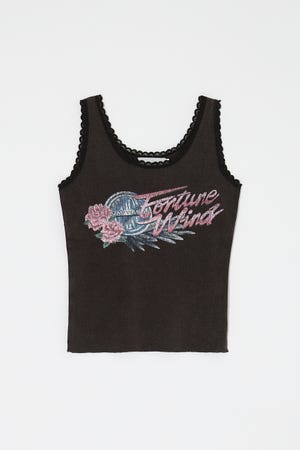 LACE TRIM タンクトップ