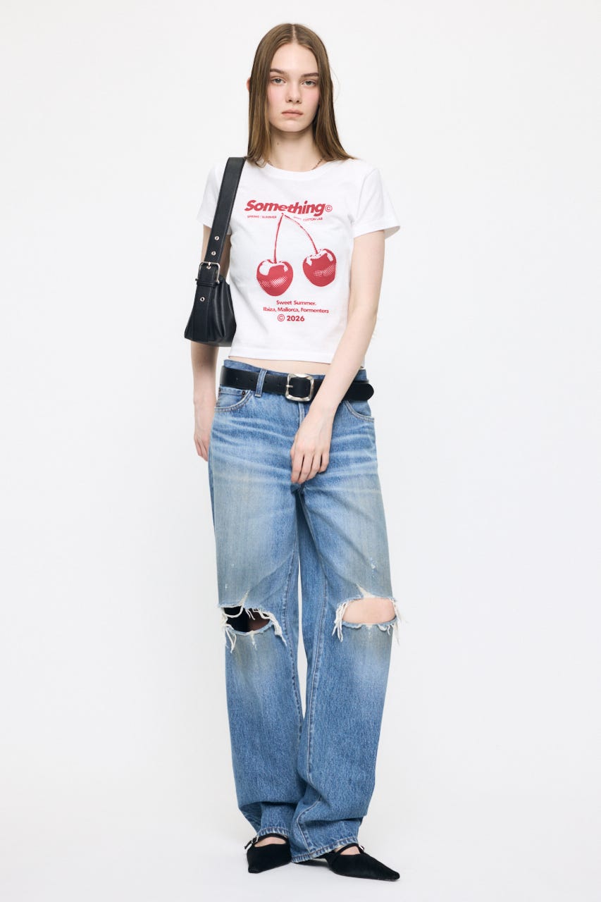 JN CHERRY TEE WHT 2