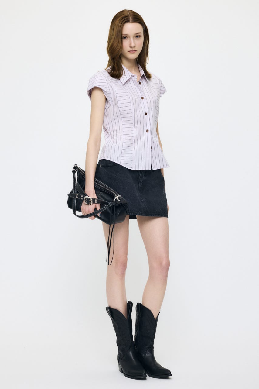 LOW SLUNG MINI スコート BLK 2