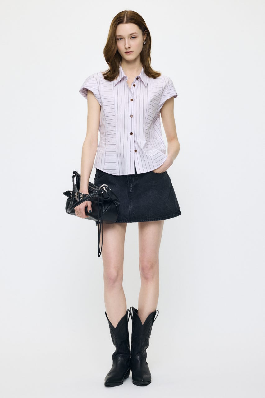 LOW SLUNG MINI スコート BLK 2