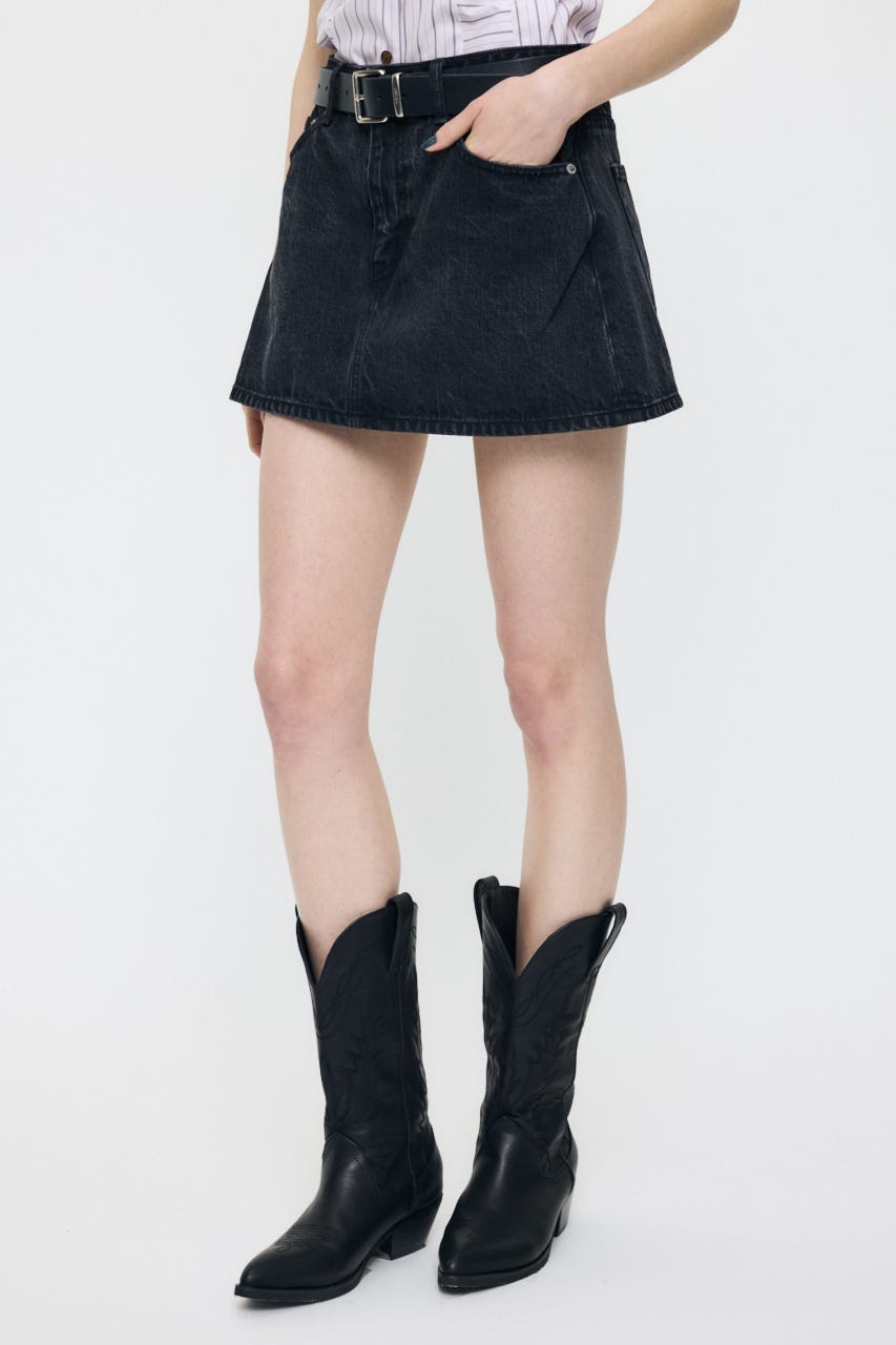 LOW SLUNG MINI スコート BLK 2