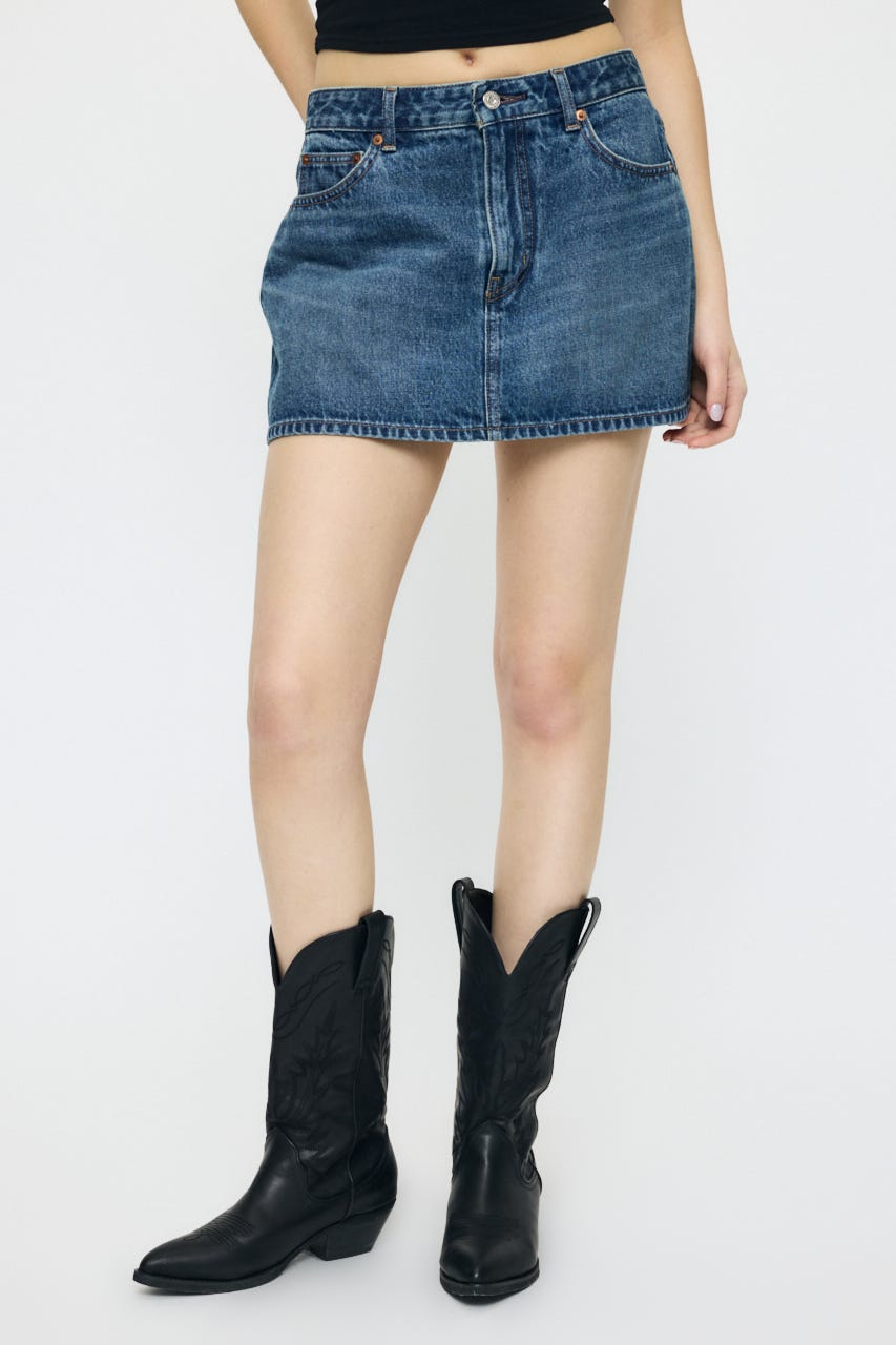 LOW SLUNG MINI スコート BLU 1