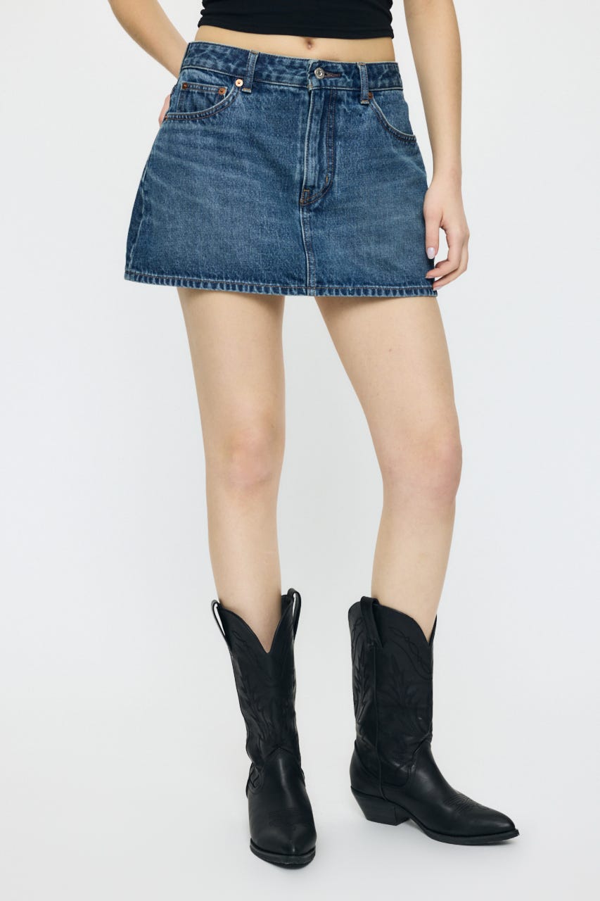 LOW SLUNG MINI スコート BLU 1