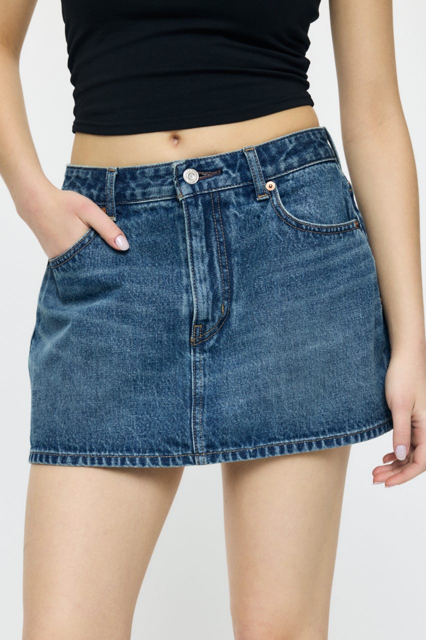 LOW SLUNG MINI スコート BLU 1