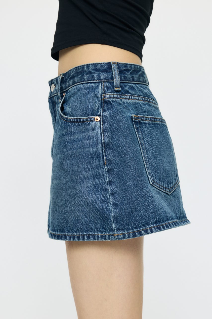 LOW SLUNG MINI スコート BLU 1