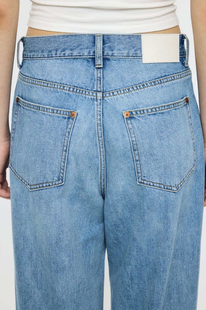 TUCK WIDE LIGHT ストレート L/BLU 0