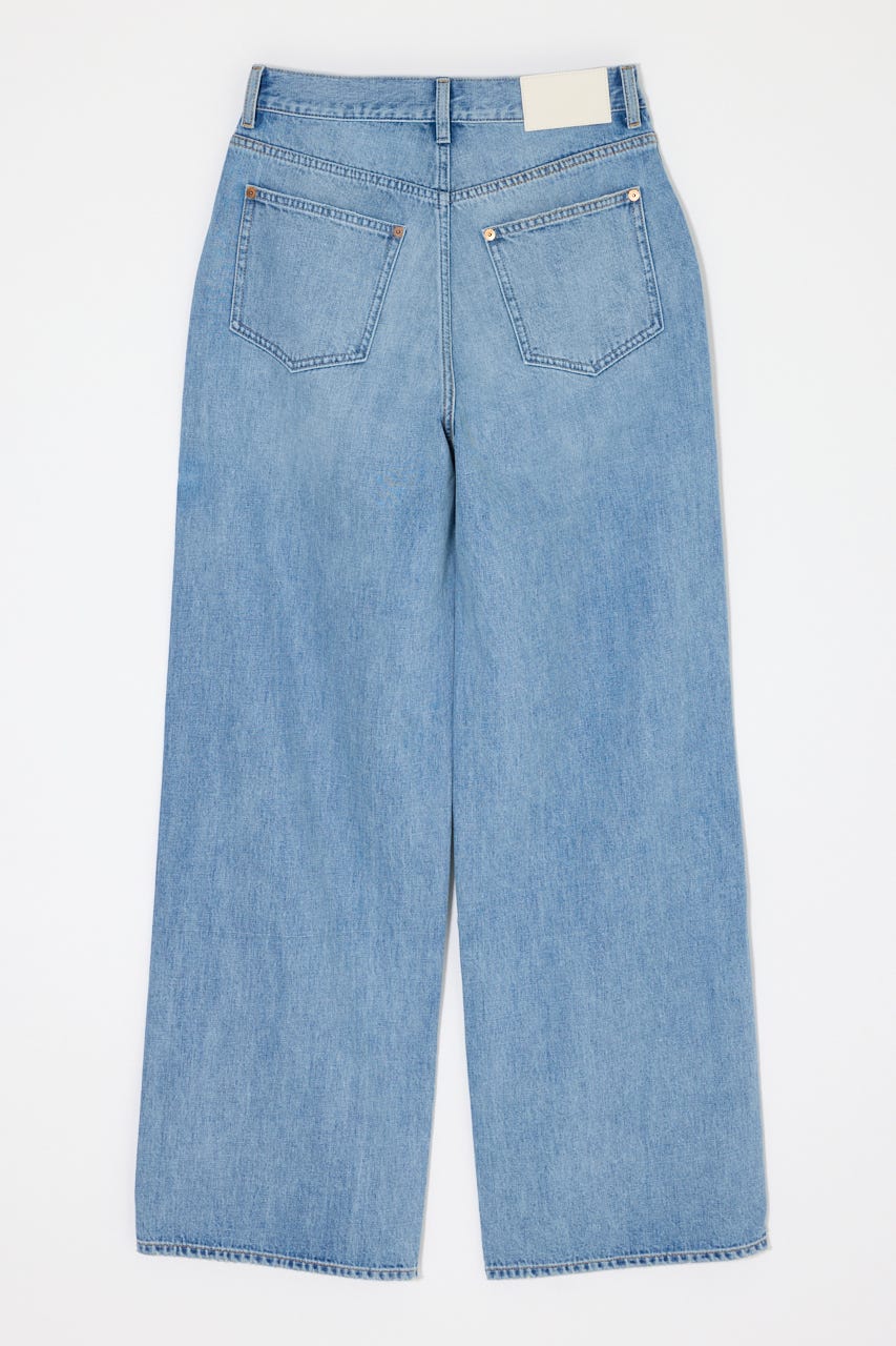 TUCK WIDE LIGHT ストレート L/BLU 0