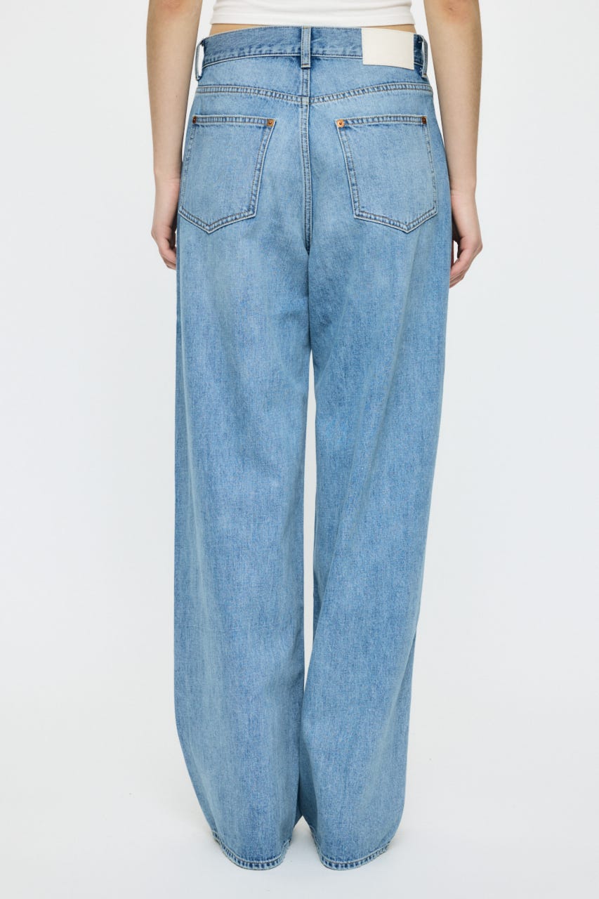 TUCK WIDE LIGHT ストレート L/BLU 0