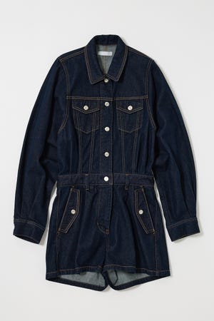 DENIM SHORT ジャンプスーツ