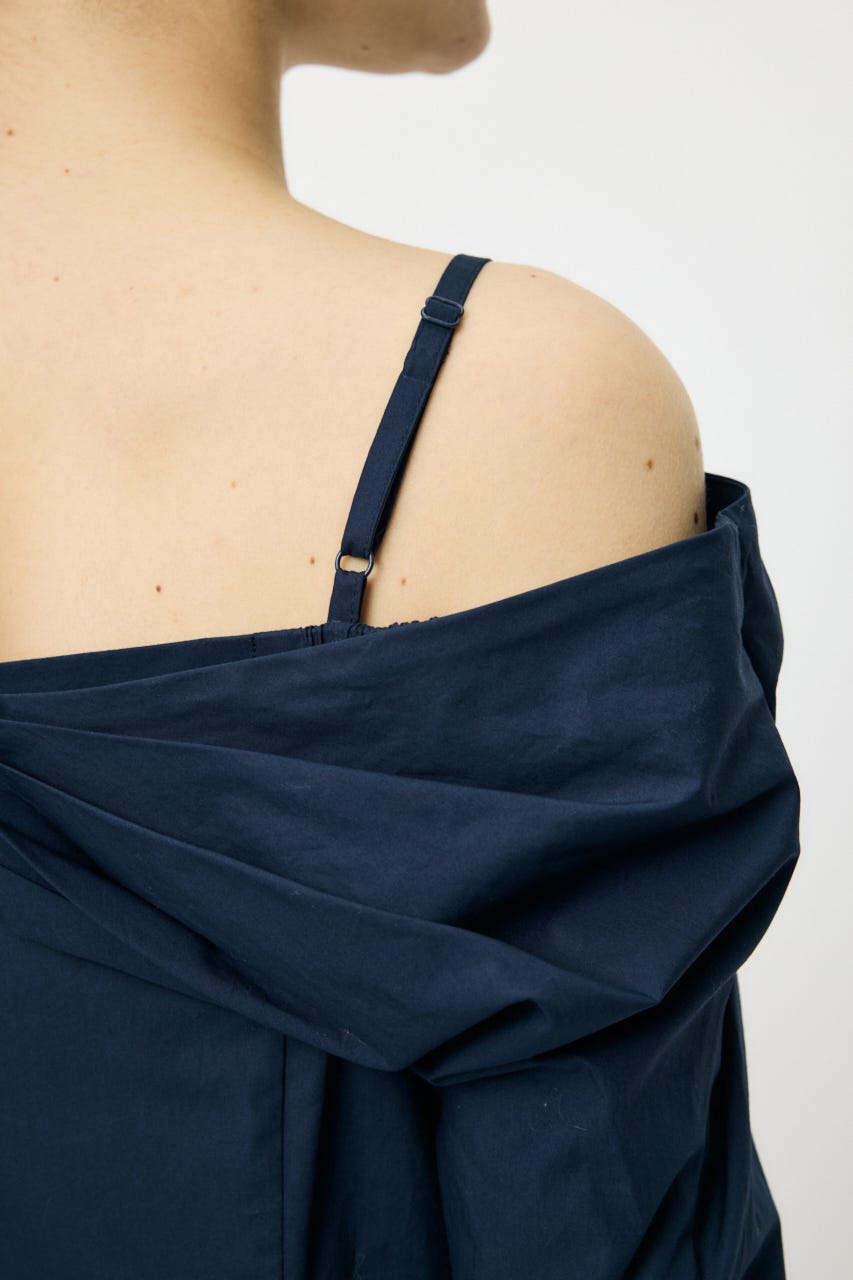 RIBBON OFF SHOULDER  ブラウス NVY 2