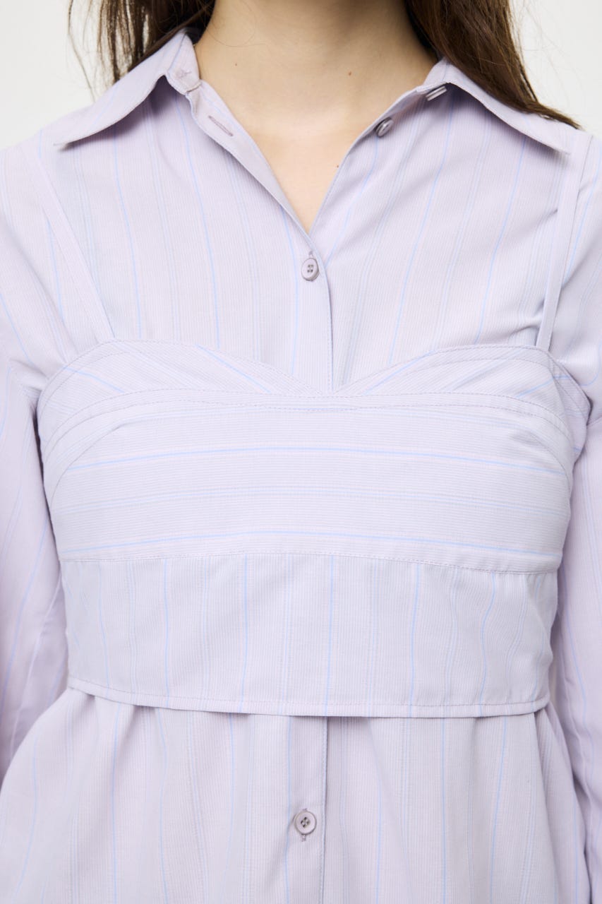 【SS先行アイテム】SHIRT & ビスチェ セット 柄PNK FREE