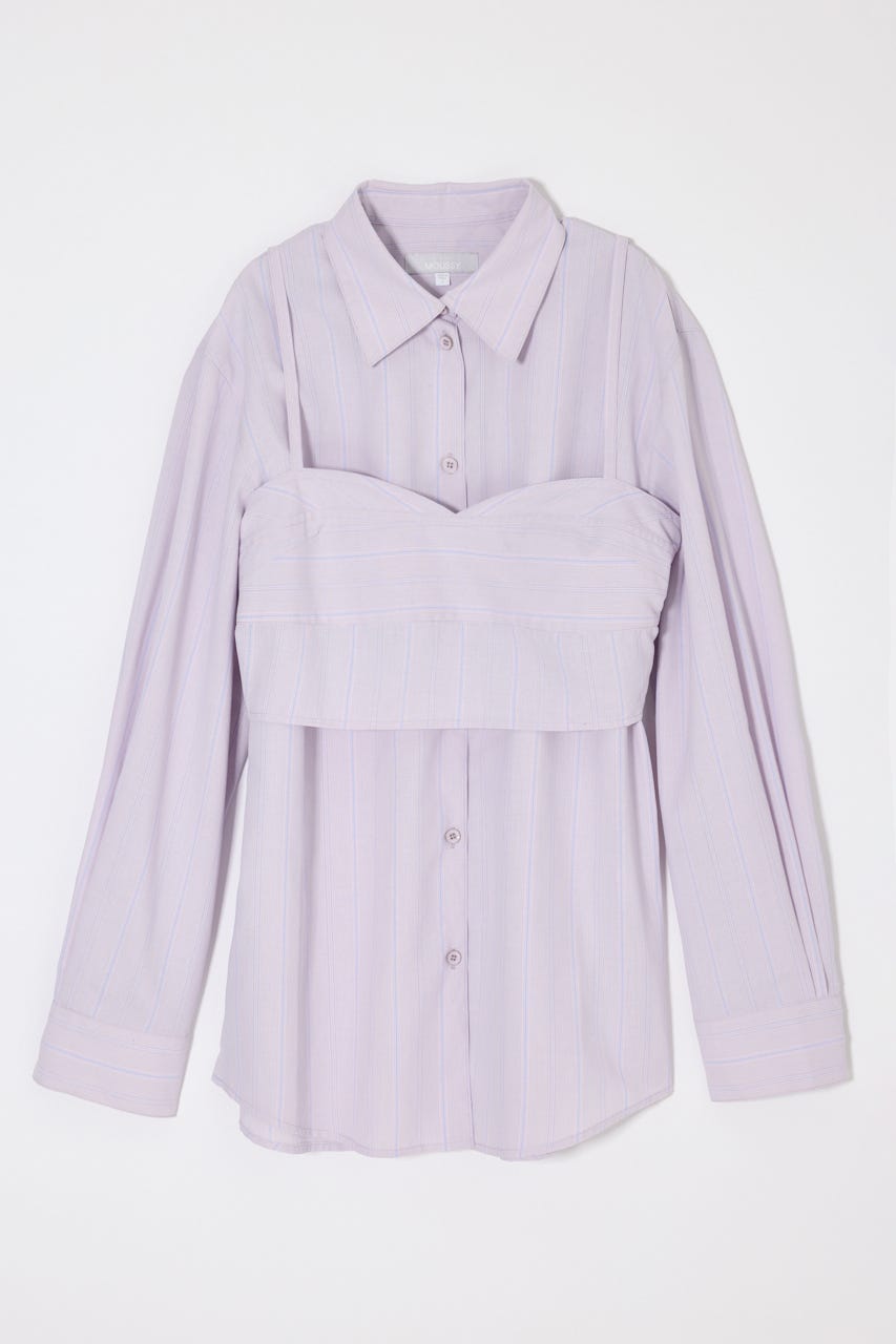 【SS先行アイテム】SHIRT & ビスチェ セット 柄PNK FREE