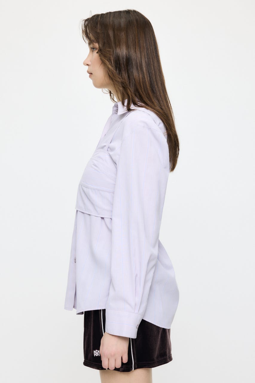 【SS先行アイテム】SHIRT & ビスチェ セット 柄PNK FREE