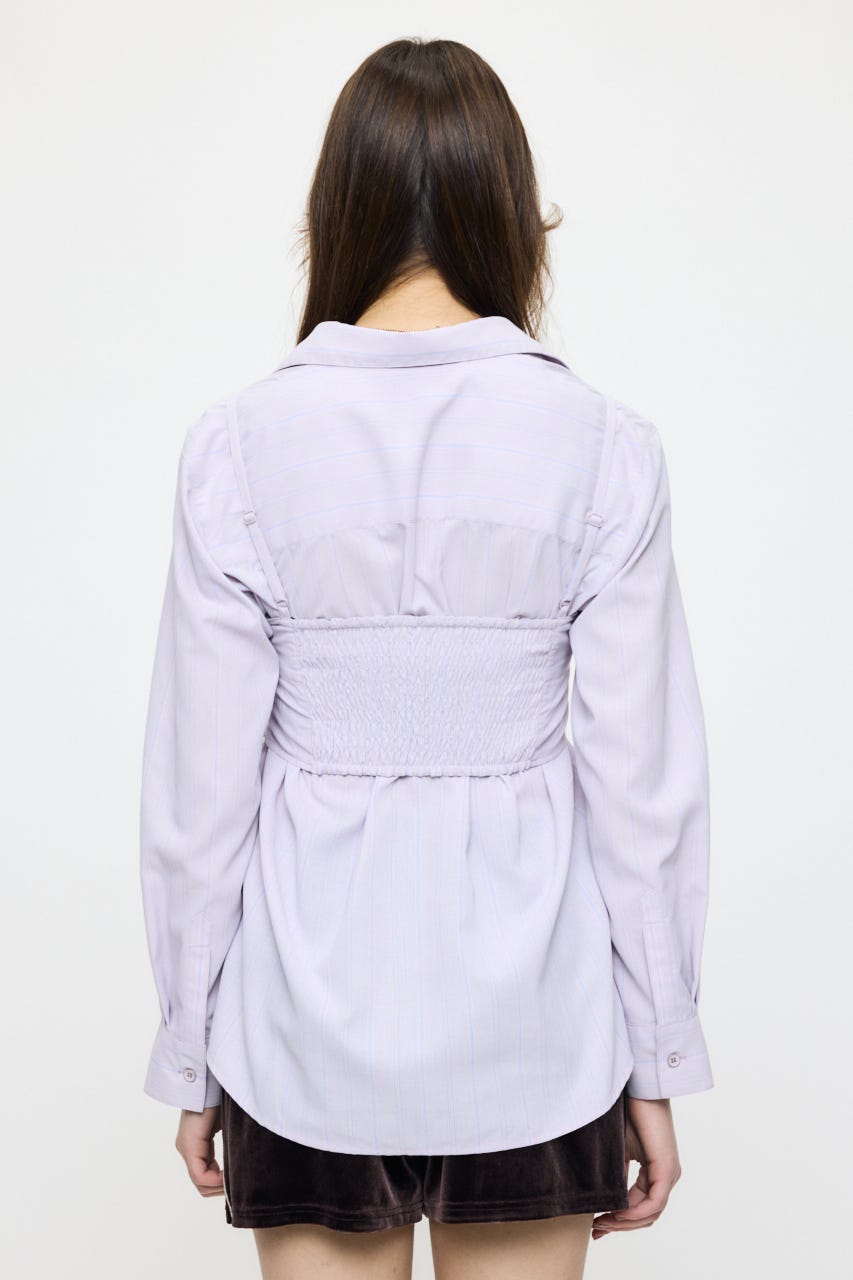 【SS先行アイテム】SHIRT & ビスチェ セット 柄PNK FREE