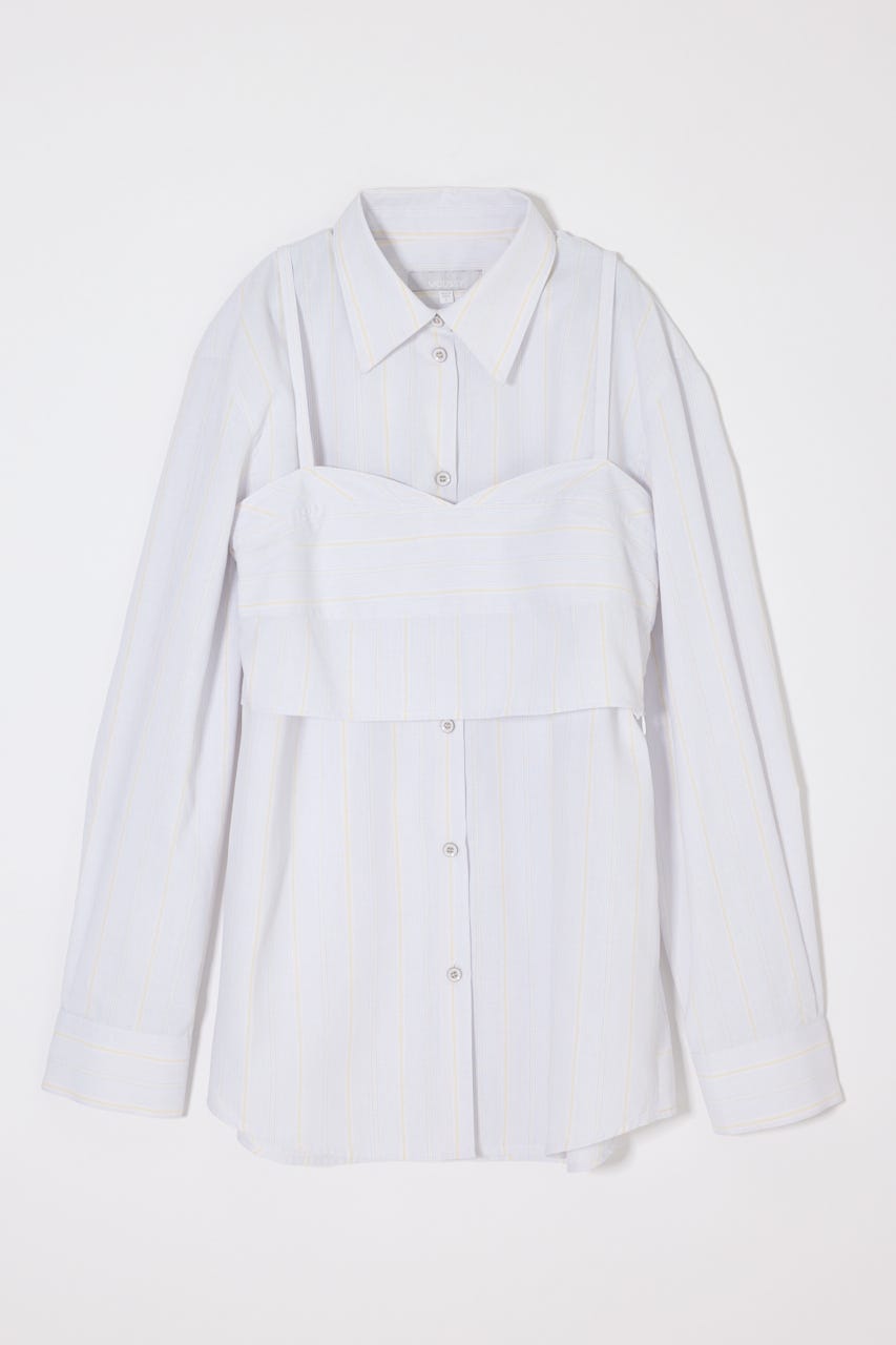 【SS先行アイテム】SHIRT & ビスチェ セット 柄WHT FREE