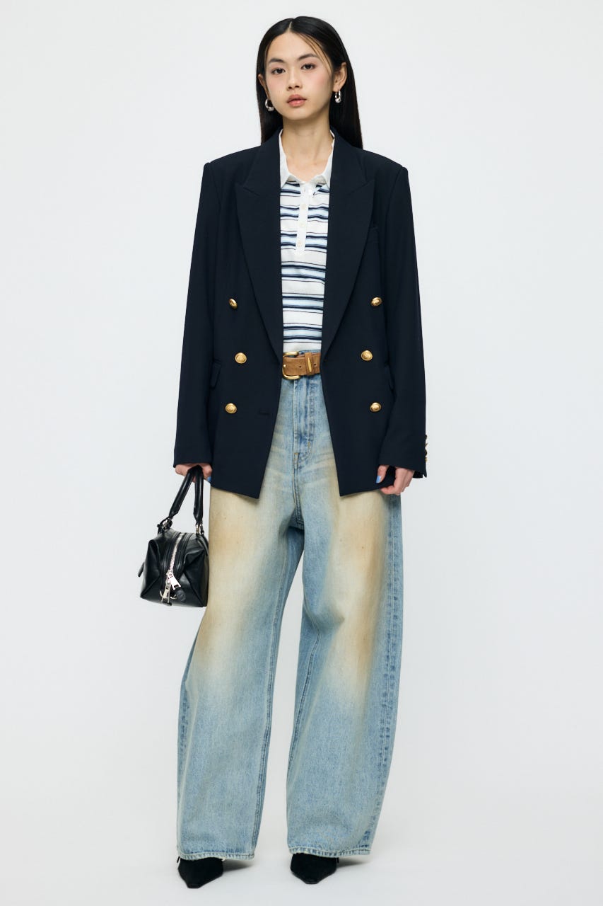 DOUBLE BREASTED ジャケット NVY 1