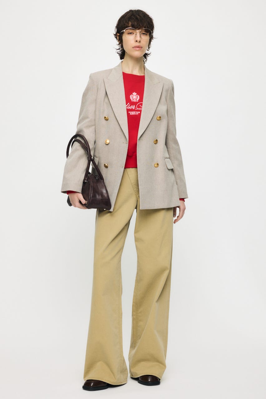 DOUBLE BREASTED ジャケット BEG 2